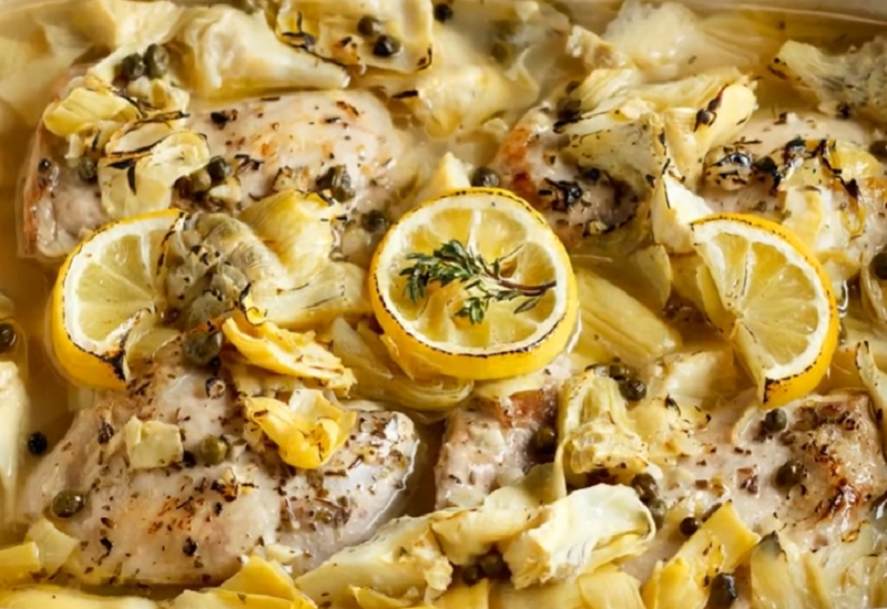 Chicken with Artichokes and Lemon
