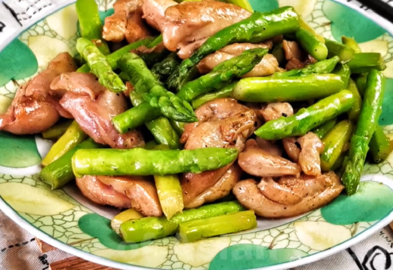 Chicken with Asparagus Stir Fry