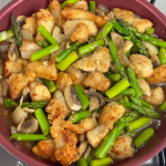 Chicken with Asparagus and Mushrooms