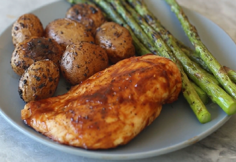 Chicken with Asparagus and Potatoes