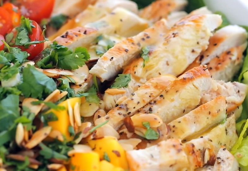 Chicken with Avocado Mango Salsa