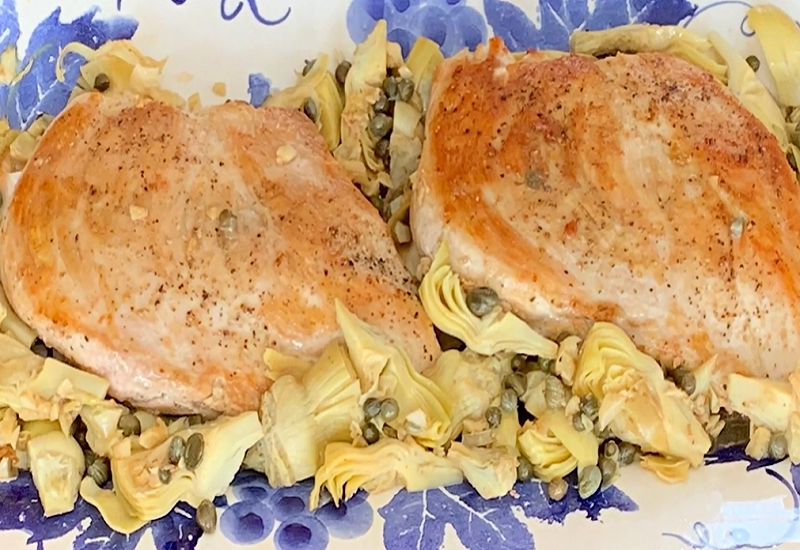 Christy Rost's Sauteed Chicken With Artichokes and Capers