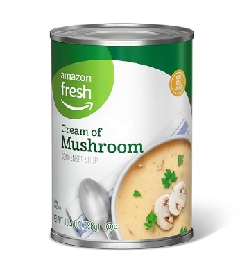 Amazon Fresh Condensed Cream of Mushroom Soup