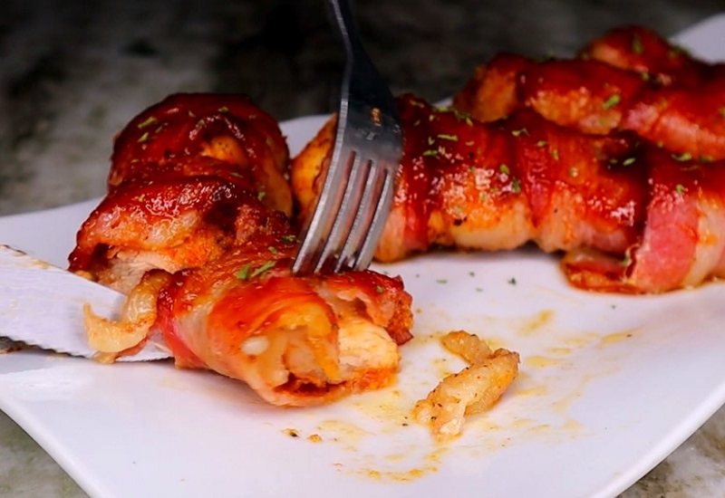 Bacon Wrapped BBQ Chicken Recipe