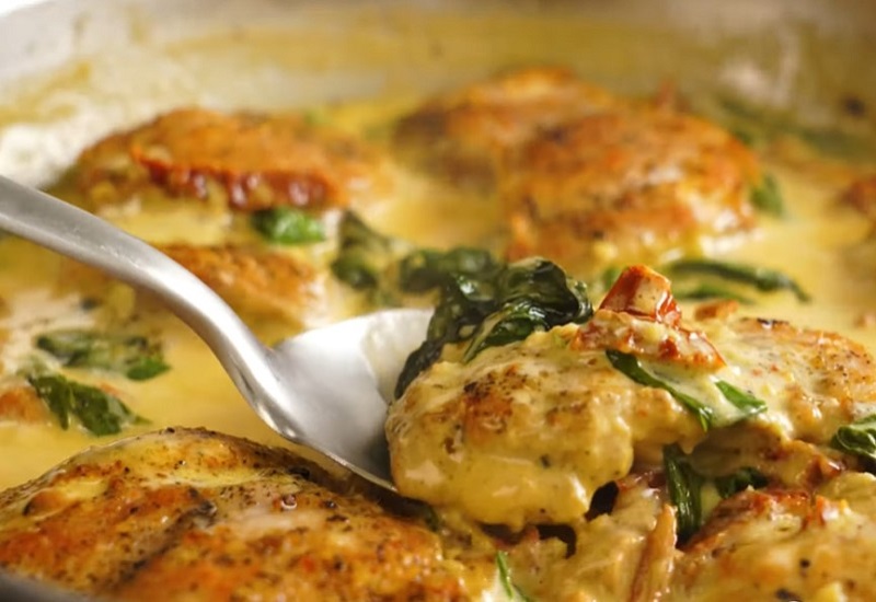 Chicken With Dried Tomatoes Recipe