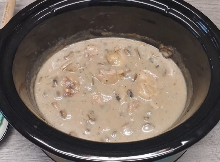 Cream of Mushroom with Chicken Crockpot Recipe