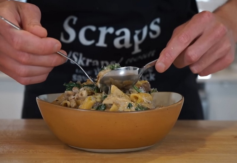 Creamy Garlic Mushroom Chicken Pasta