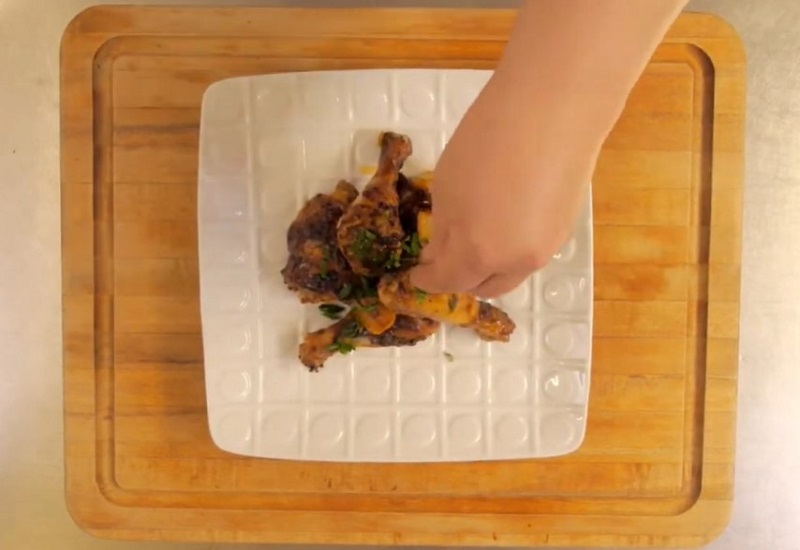 Chicken Legs and Thighs with French Dressing