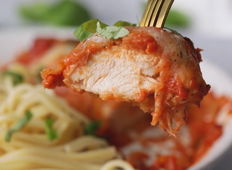 Chicken Parmesan with Homemade Marinara Sauce