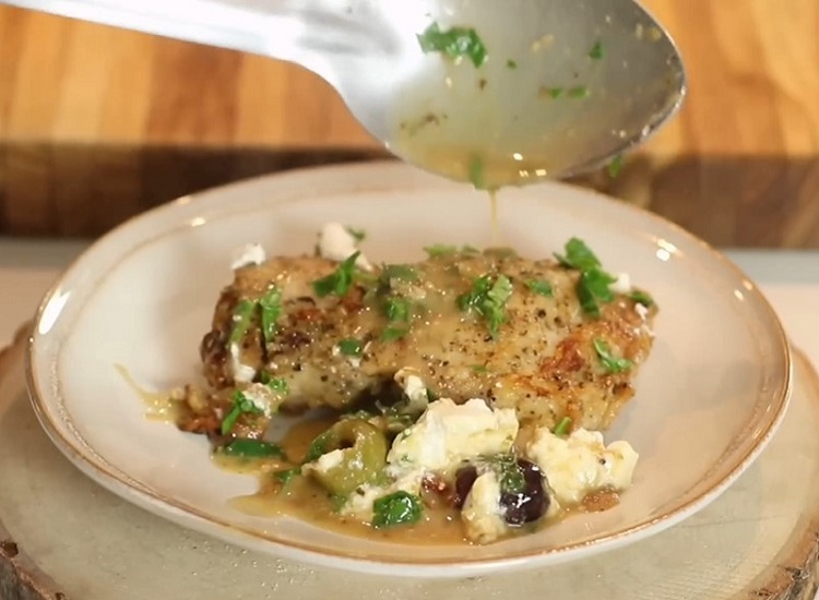 Chicken With Feta and Olives