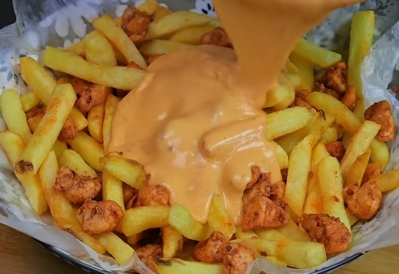 Chicken With French Fries