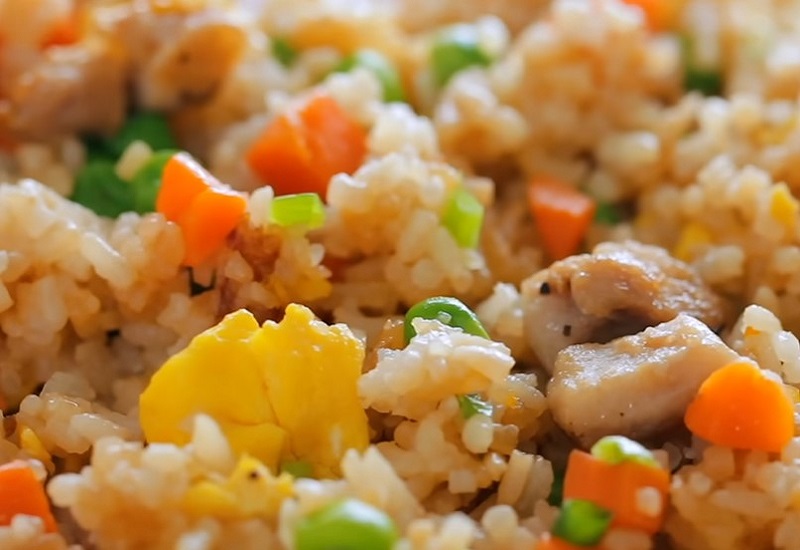 Chicken With Fried Rice Recipe