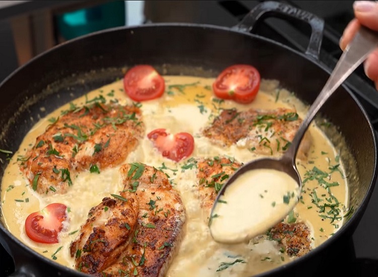 Chicken With Garlic Parmesan Sauce