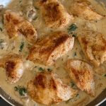 Chicken With Mushrooms And Spinach