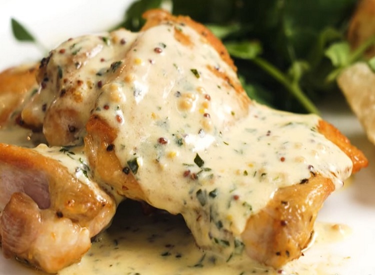 Chicken with Creamy Mustard Sauce