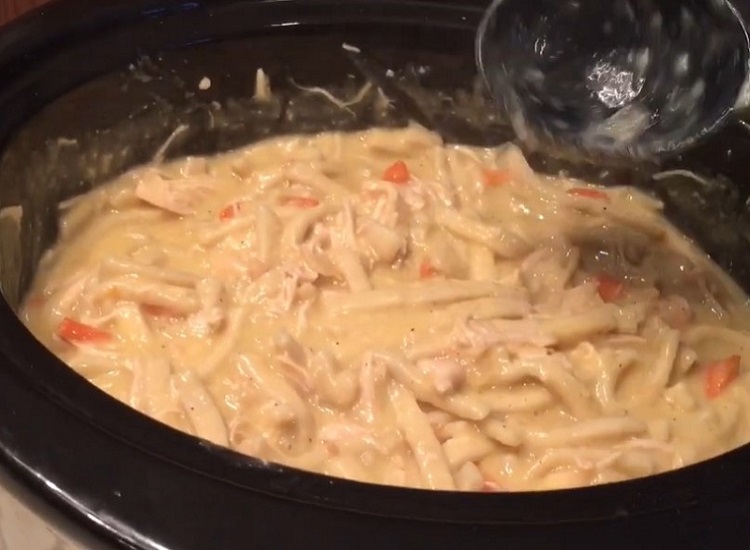 Slow Cooker Chicken Noodles