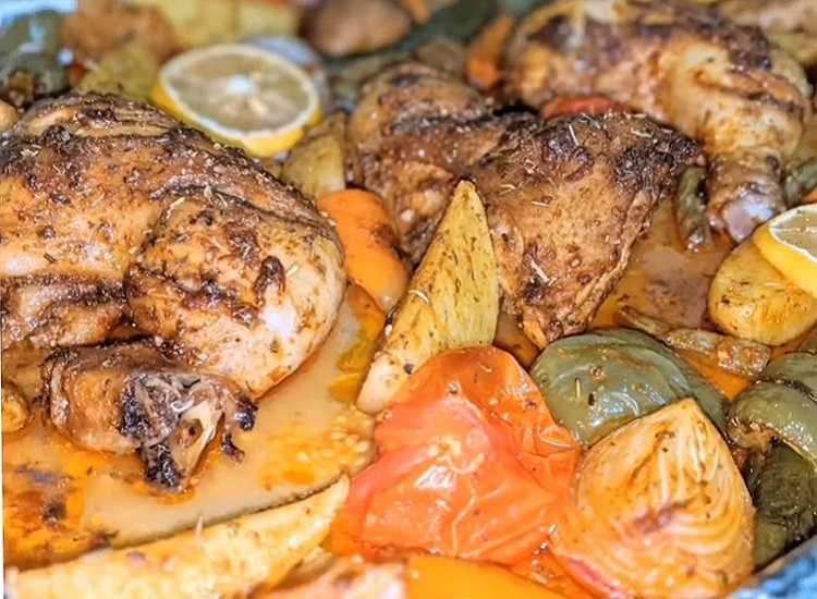 Baked Chicken & Vegetables Recipe