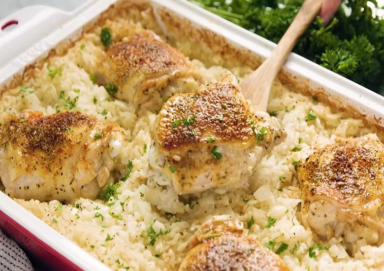 Baked Chicken and Rice Casserole