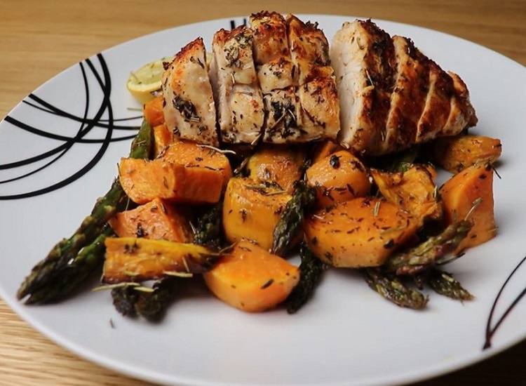 Chicken With Sweet Potatoes