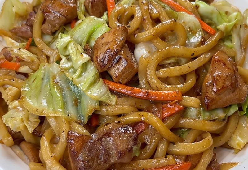 Chicken With Udon Noodles