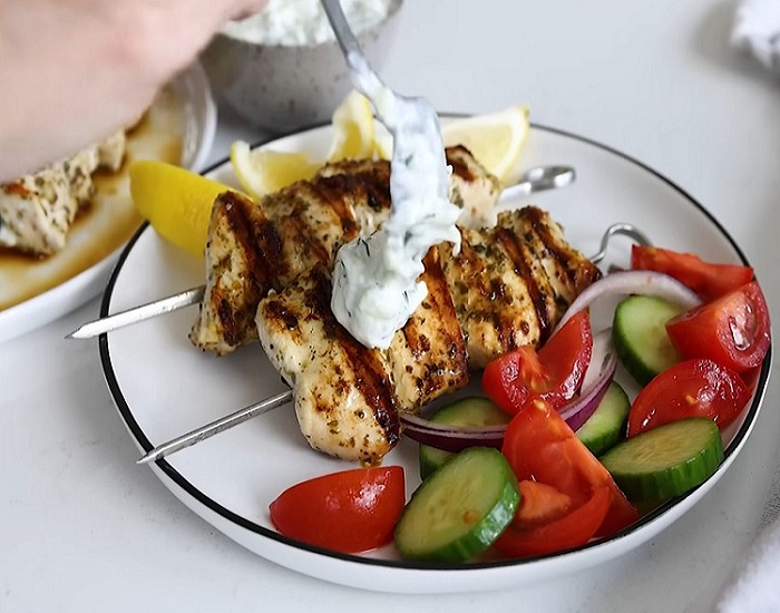 GREEK CHICKEN SOUVLAKI