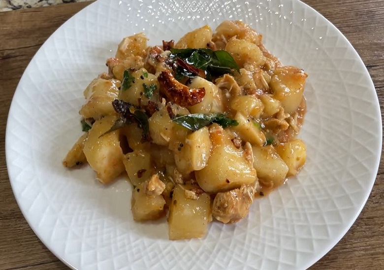 Chicken Tapioca-Yuca Masala