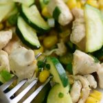 Chicken With Zucchini And Corn