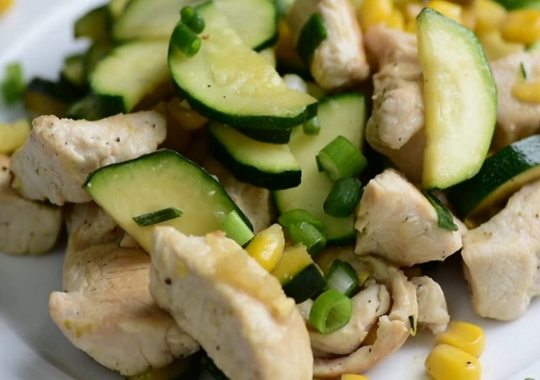 Chicken Zucchini and Corn