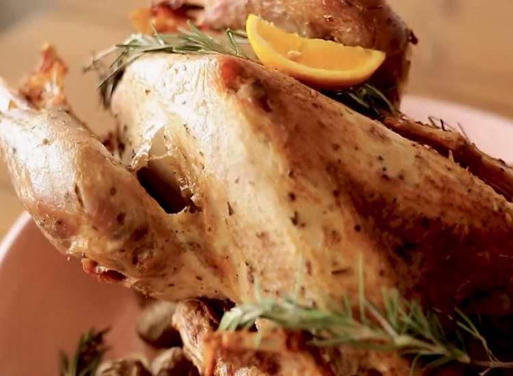 Turkey With Cranberry Sauce