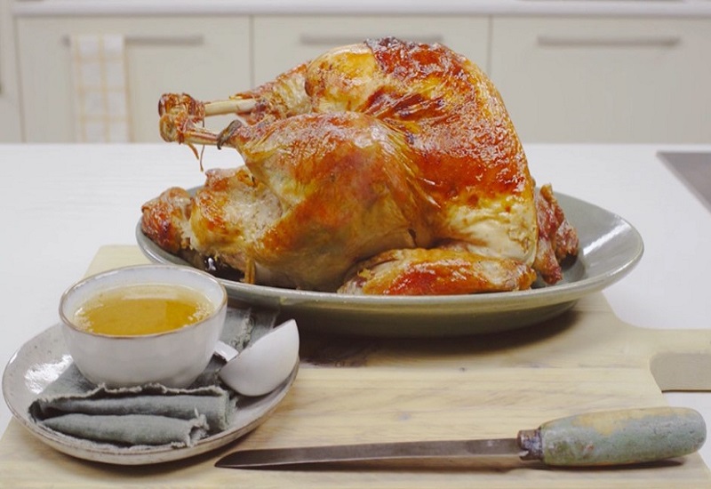 Turkey with Apple Cider Gravy