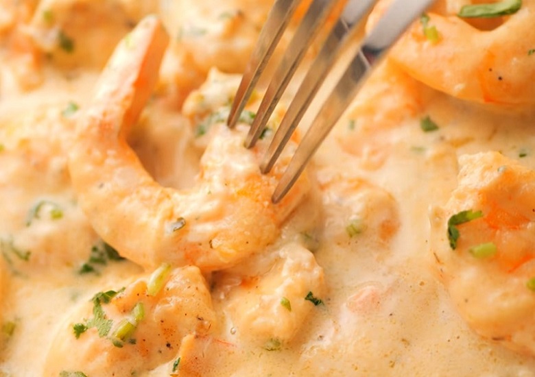 Creamy Garlic Shrimp Dinner