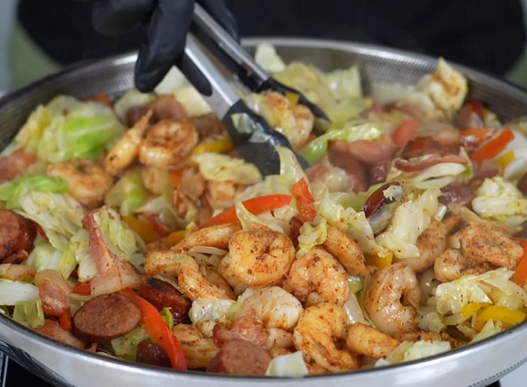 Fried Cabbage with Shrimp