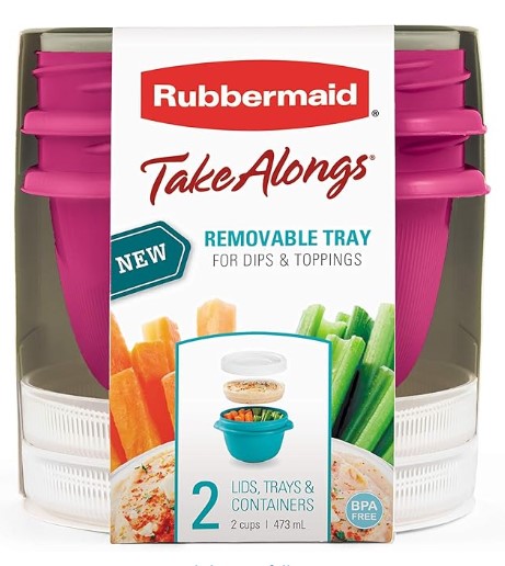 Rubbermaid TakeAlongs Snacking Food Storage Containers