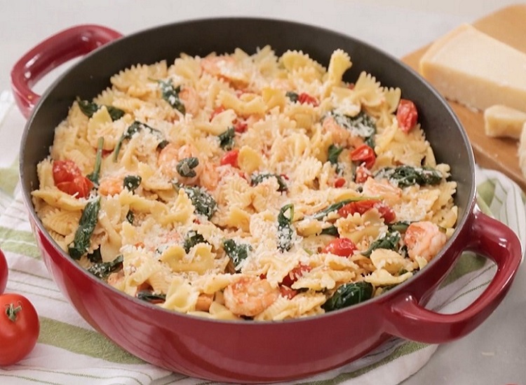 Shrimp With Bow Tie Pasta