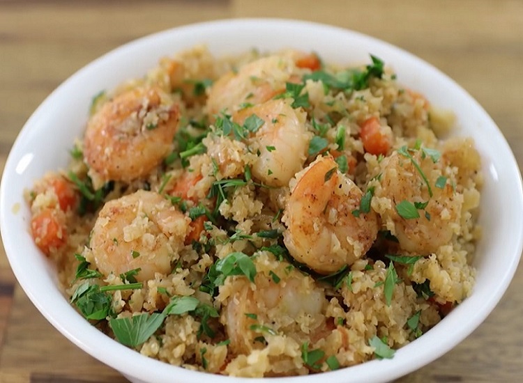 Shrimp With Cauliflower Rice