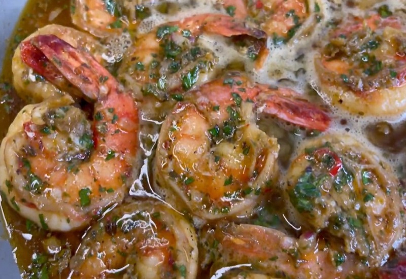 Shrimp With Chimichurri Sauce