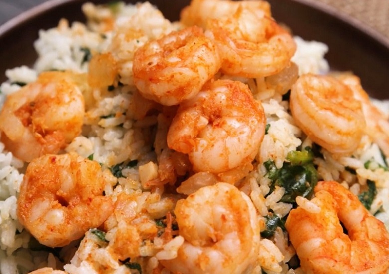 Shrimp With Coconut Rice