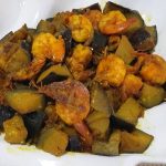 Shrimp With Eggplant