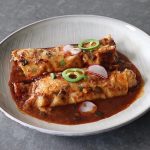 Shrimp With Enchilada Sauce