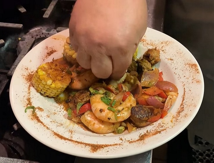 Shrimp and Hot Italian Sausage