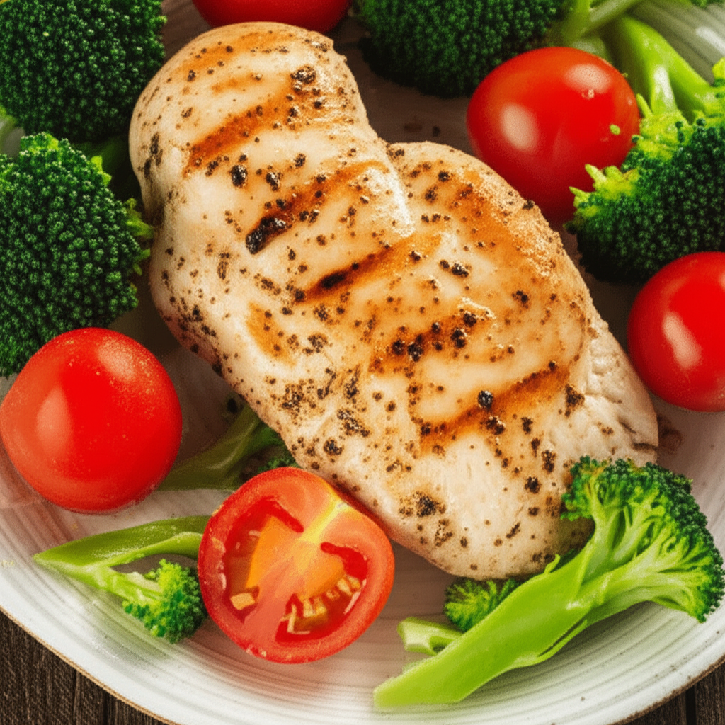 Generate a high-quality, relevant image prompt for an article about: Are Broiler Chicken Good For He