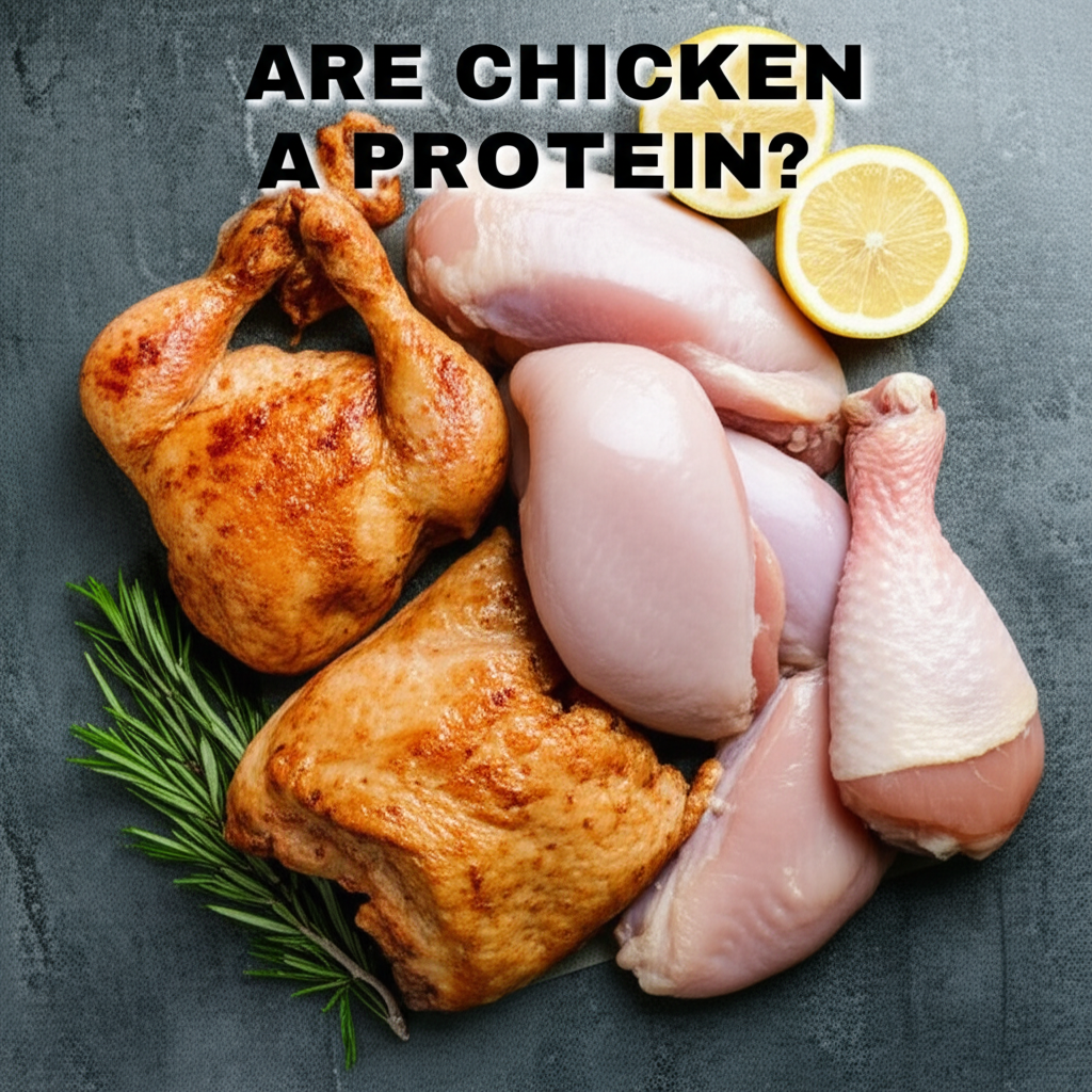 Generate a high-quality, relevant image prompt for an article about: Are Chicken a Protein? Essentia