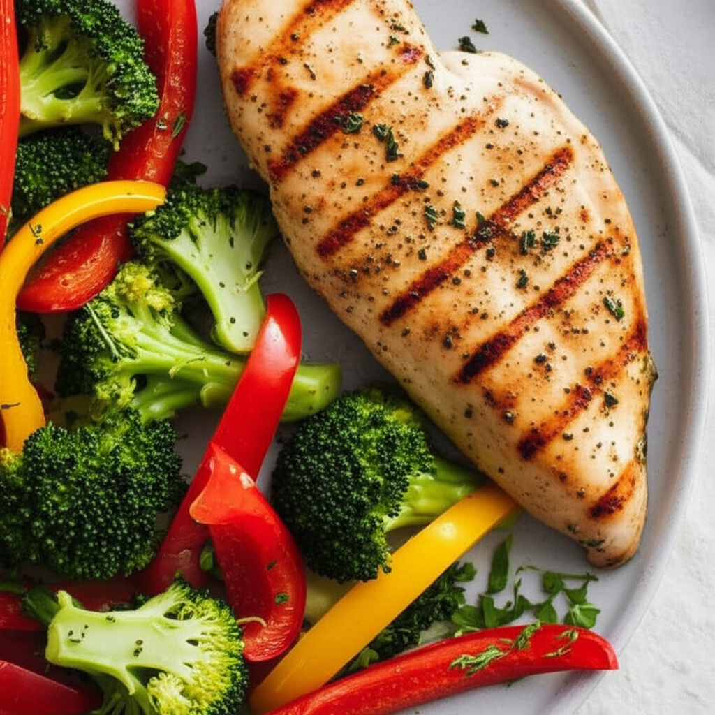 Generate a high-quality, relevant image prompt for an article about: Are Chicken Breast Recipes: Gen