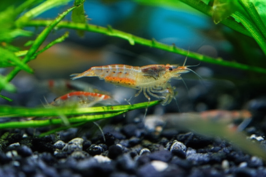 Generate a high-quality, relevant image prompt for an article about: Are Amano Shrimp Nocturnal: Pro