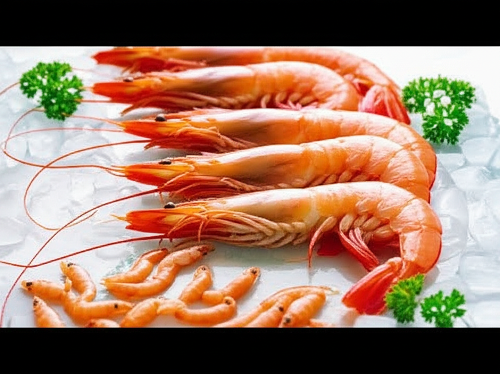 Generate a high-quality, relevant image prompt for an article about: Are Bigger Shrimp Better? Prove