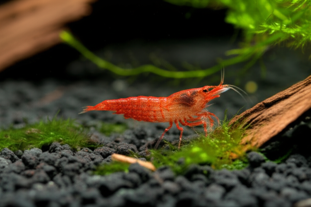 Generate a high-quality, relevant image prompt for an article about: Are Cherry Shrimp Nocturnal: Pr