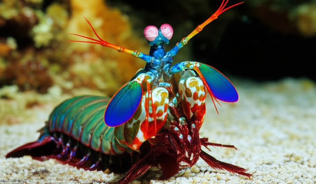 Generate a high-quality, relevant image prompt for an article about: Are Mantis Shrimp Shrimp? Essen