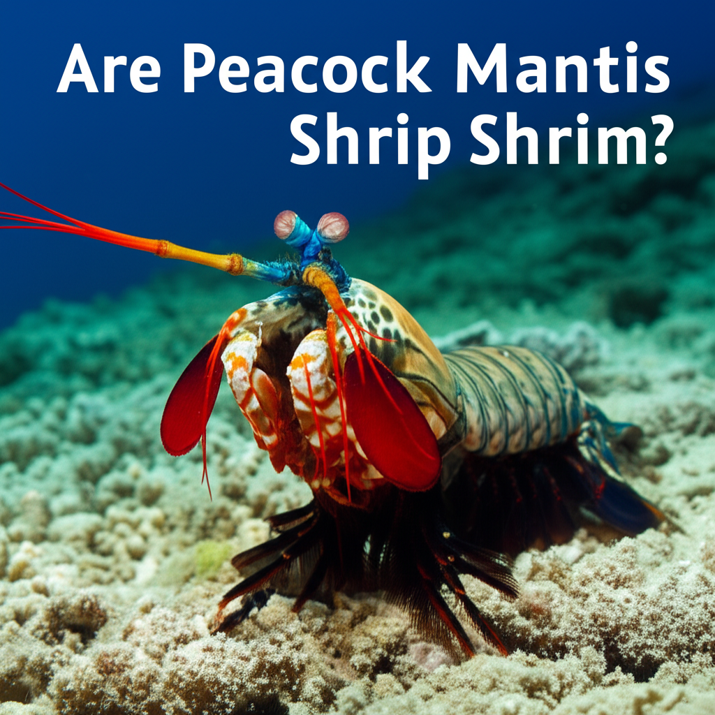 Generate a high-quality, relevant image prompt for an article about: Are Peacock Mantis Shrimp Shrim