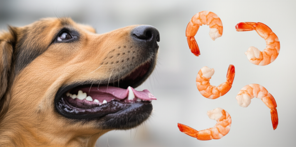 Generate a high-quality, relevant image prompt for an article about: Are Shrimp Good For Dogs: Essen