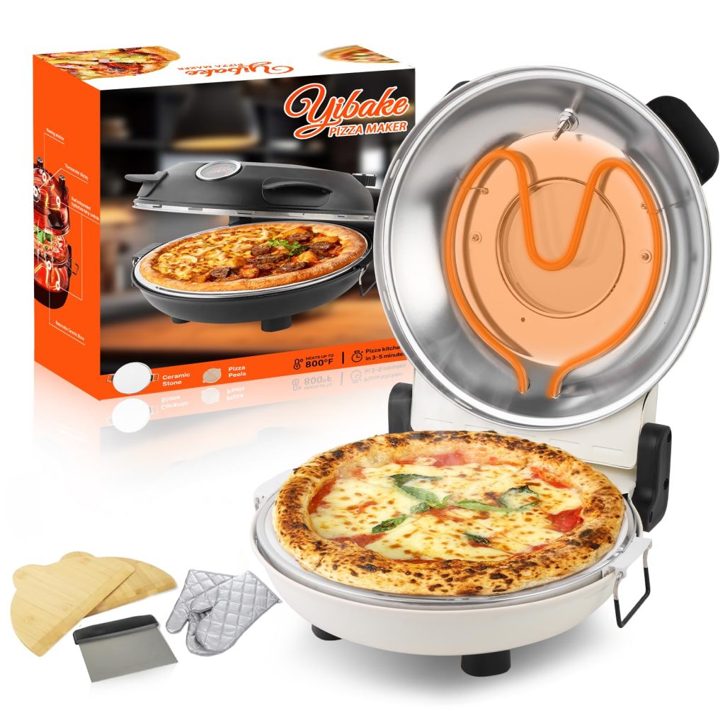YIBAKE 12″ Electric Pizza vs Stone Pizza Oven